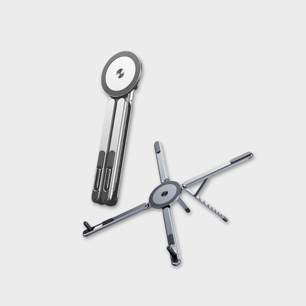 Multi-Functional Foldable Metal Phone Holder & Laptop Stand