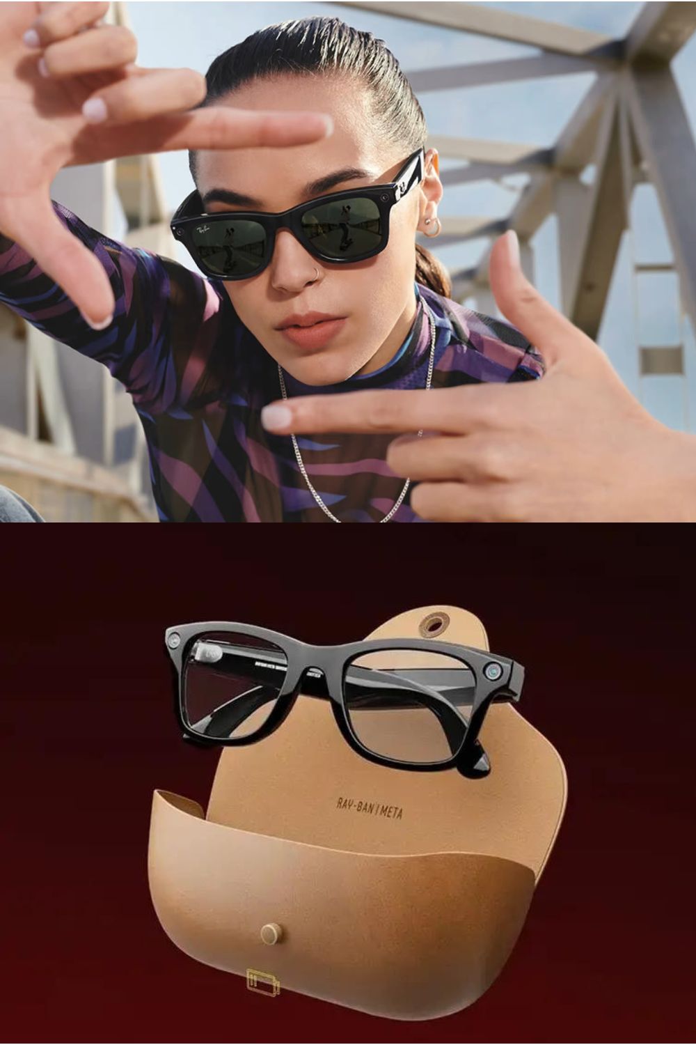 AI Smart Glasses Voice Control Bluetooth HD1080P Shooting